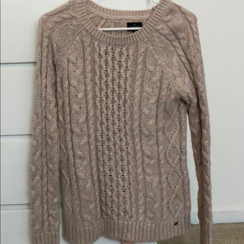 American Eagle cable knit sweater